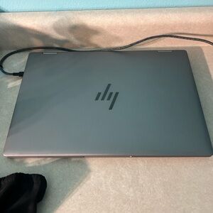 HP Silver Laptop with Sleek Design